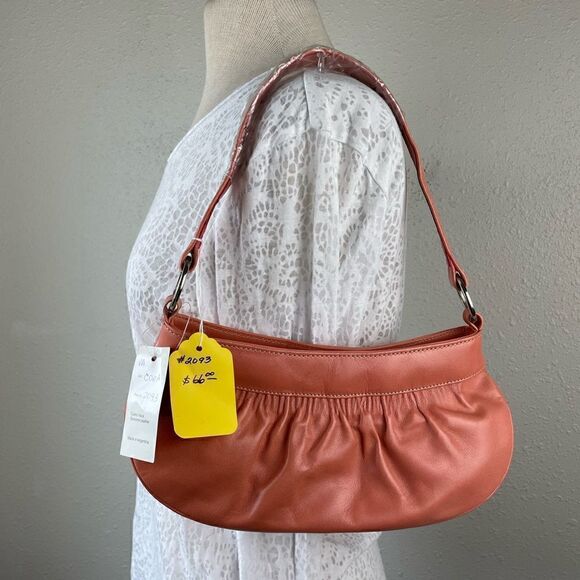 NWT Prago Pink Leather Shoulder Bag - Picture 4 of 7